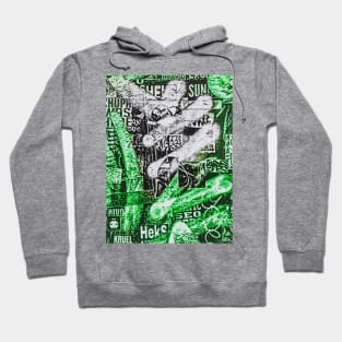 Street Art NYC Fluo Green Graffiti Hoodie